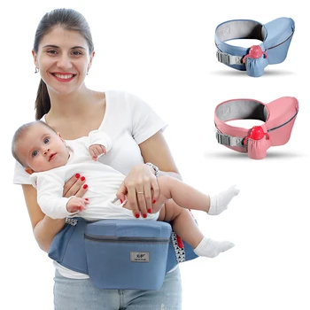 

OLOEY Baby Carrier Polyester Waist Stool Walkers Baby Sling Hold Waist Belt Backpack For Infant Adjustable Strap Waist Stool