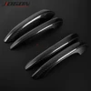 Real Carbon Fiber Exterior Door Handle Cover Sticker Trim For Porsche Macan S GTS Turbo 2015-2019 Without Smart Key Holes LHD 2