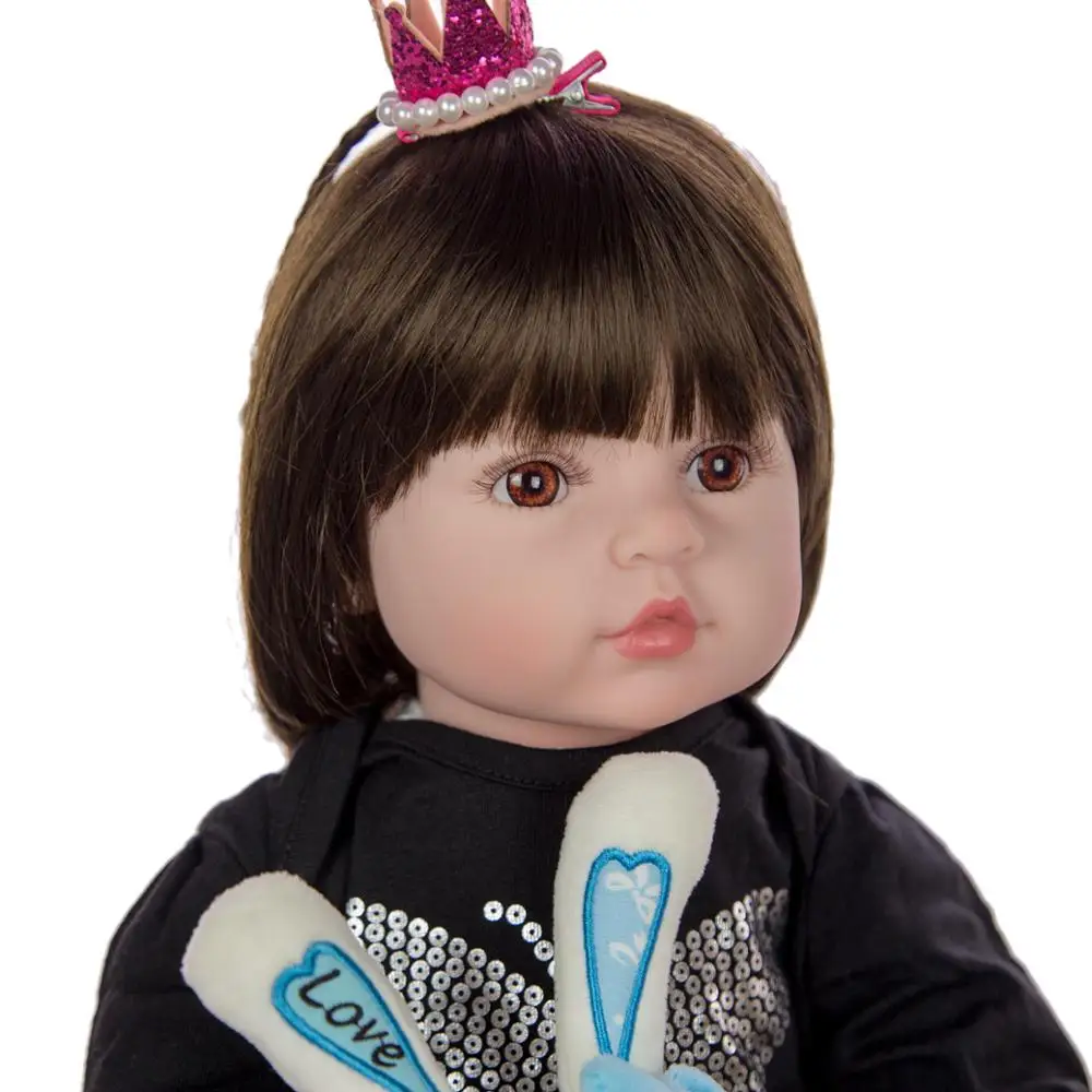 KEIUMI Baby Reborn настоящая Девочка Малыш Большой Мягкий силиконовый Reborn Baby куклы подарки на день рождения модные мягкие куклы игрушки с кроликом