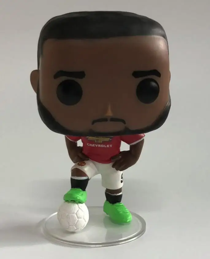 Funko Pop football Romelu Lukaku Златан Ибрагимович пол Погба робо Фирмино Мохамед Салах и Садио грива виниловые фигурки игрушки - Цвет: Romelu no box