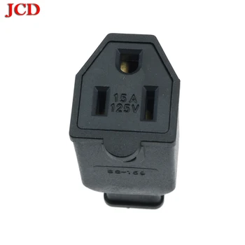 

JCD 50 PCS USA 3pin female connector, Nema 5-15R rewirable connector, 15A US 3 prong socket AC 15A 125V US 3 Pin Plug Connector