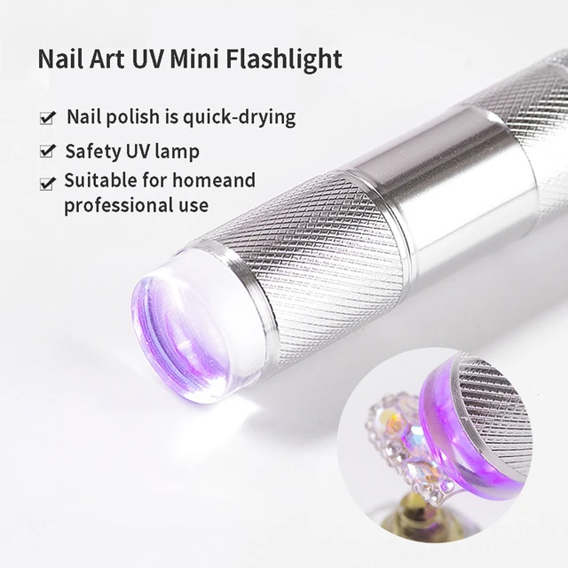 Handheld Press Light for Nail Shape and Dryer UV Lamp with 3pcs