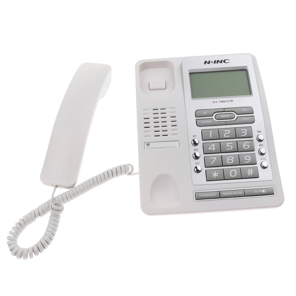 Corded Phone Home Office Business Hotel Caller ID LCD Wired Telephone