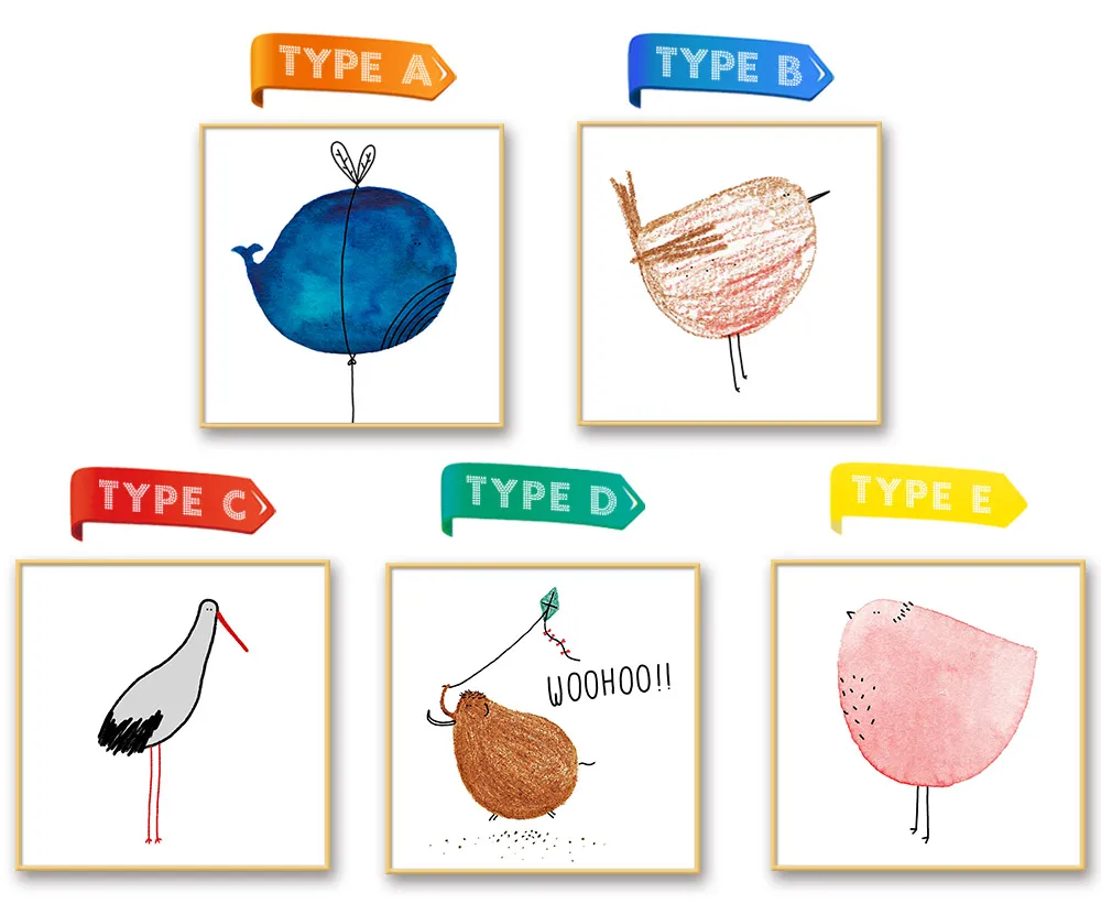 NCKA102-极简鸟ABCDE款