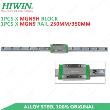 

Free Shipping alloy steel hiwin MGN9 linear rail 250mm 350mm + MGN9H carriage slider Block for 3D printer max pro