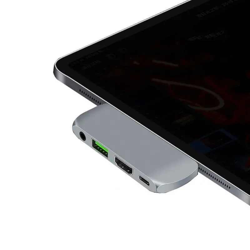 4-в-1 концентратор Тип C PD USB 3,0 HDMI аудио адаптер для телефонов и компьютеров Адаптеры для телефонов и конвертеры