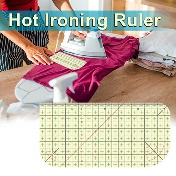

1PCS Ironing Ruler Measuring Tool Hot Patchwork Tailor Craft Cloth Cutting Rulers Patchwork Ruler Quilting Rule DIY Sewing Tools