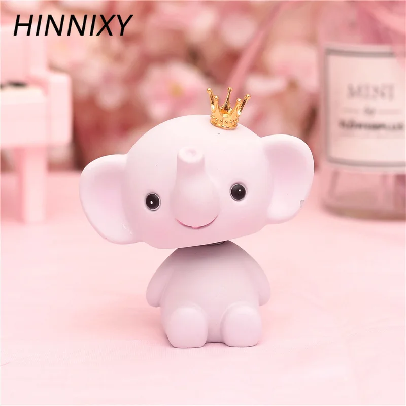 Hinnixy милый смоляной слон ночной Светильник Розовый Синий Ловец снов Корона Слон