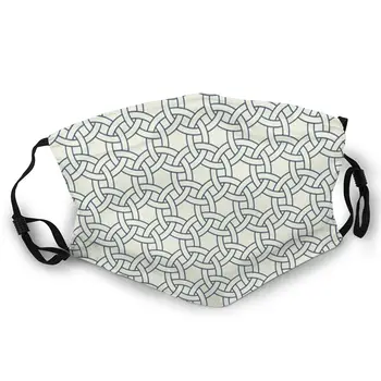 

Round Circle Pattern Double-sided printed dustproof and windproof mask, can be cleaned and reused, suitable for outdoor sports