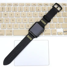 Кожаный ремешок для Apple watch band 42 мм 38 мм Iwatch series 4 3 2 44 мм 40 мм Crazy Horse браслет с узором ремешок аксессуары