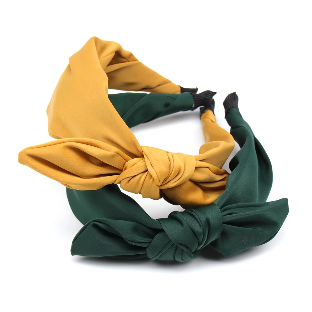 Обруч для волос из корейского бутика с кроличьими ушками тканевый ободок девушки