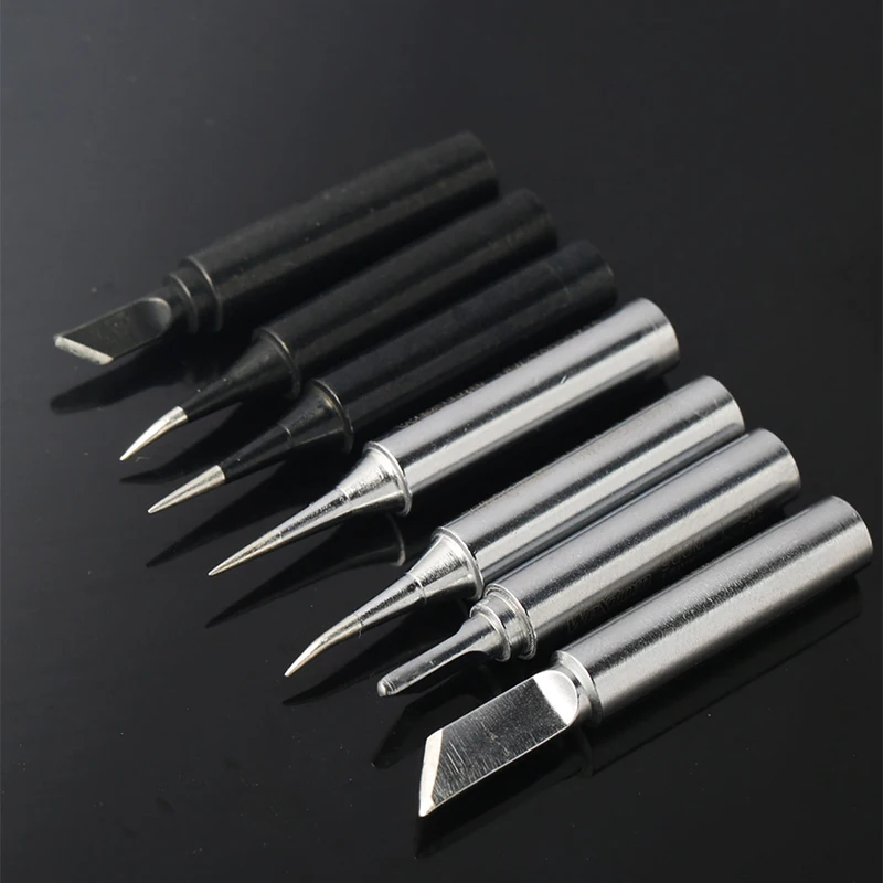 SAYTL Soldering Iron Tip Lead-free Black Metal Solder Tips Welding Head 900-T For 936 Rework Station Tool Kits | Инструменты