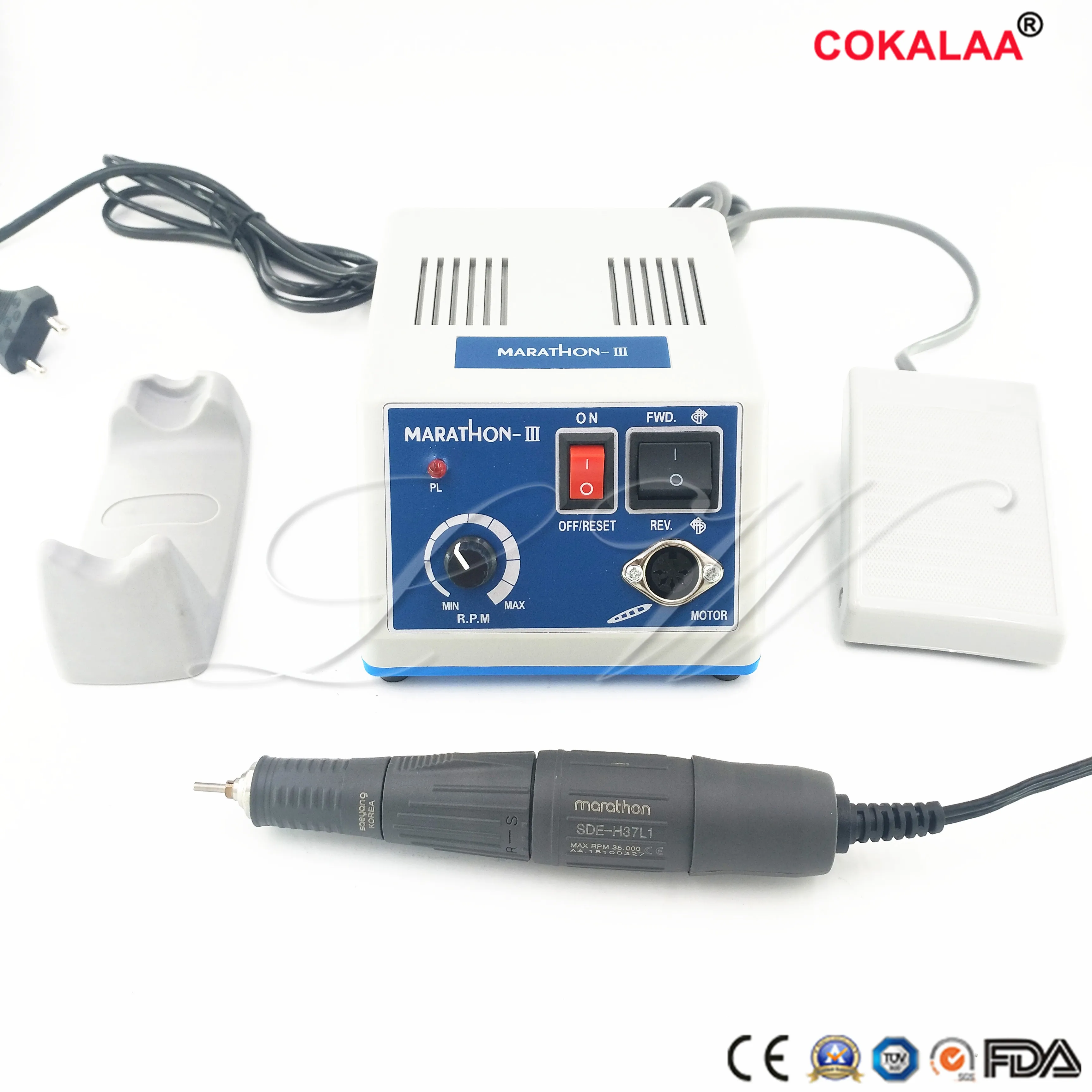Free Shipping Dental Lab Marathon Micromotor Machine N3 + 35K RPM Polishing Handpiece 110/220V | Красота и здоровье