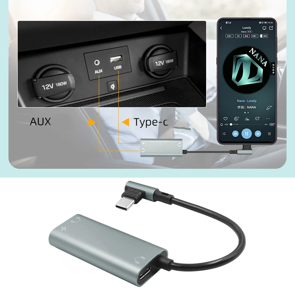 New Type C To 3 5mm Adapter Headphone AUX Audio Jack USB C Adapter Cable Support PD3 0 Fast Charge Type C To 3 5mm Jack Adapters
