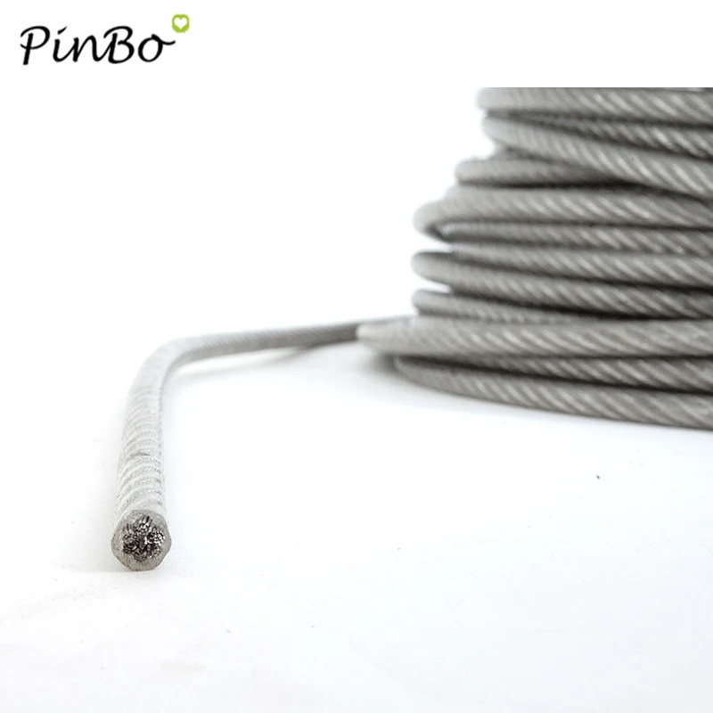 5 Wire Rope Pvc Transparent Cable Stainless Steel Clothesline Diameter  0.8mm - Lifting Chain & Rope Fittings - Aliexpress