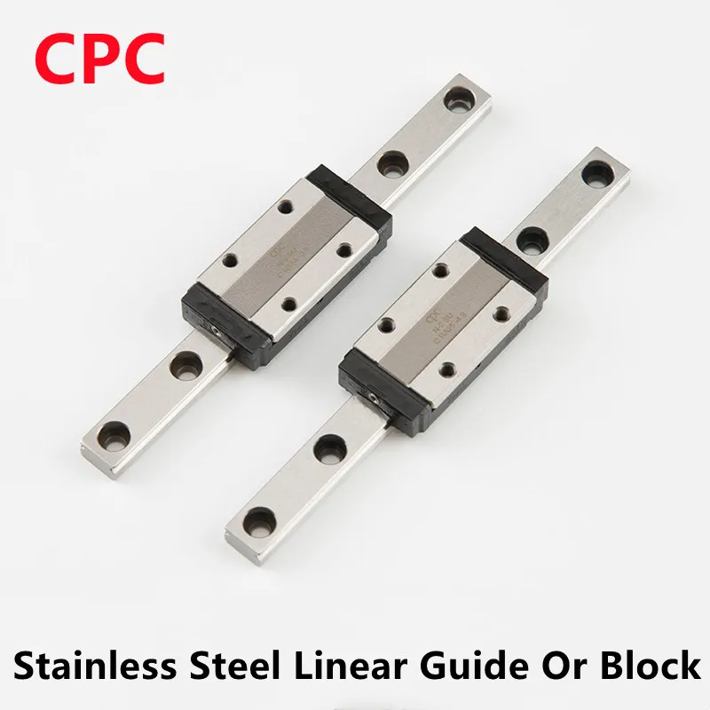 Original Taiwan CPC Linear Guide Block Stainless Steel MR9MN MR12MN