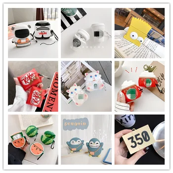 

3D Earphone Case for Airpods2 1 Pro Case Cute Silicone Cartoon Headphone / Earpods Cover for Apple Air Pods 3 Pro Case