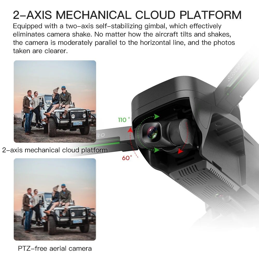 Квадрокоптер Sg906 Pro с бесщеточным двигателем GPS HD камерой 4k 32 ГБ TF картой 1 2