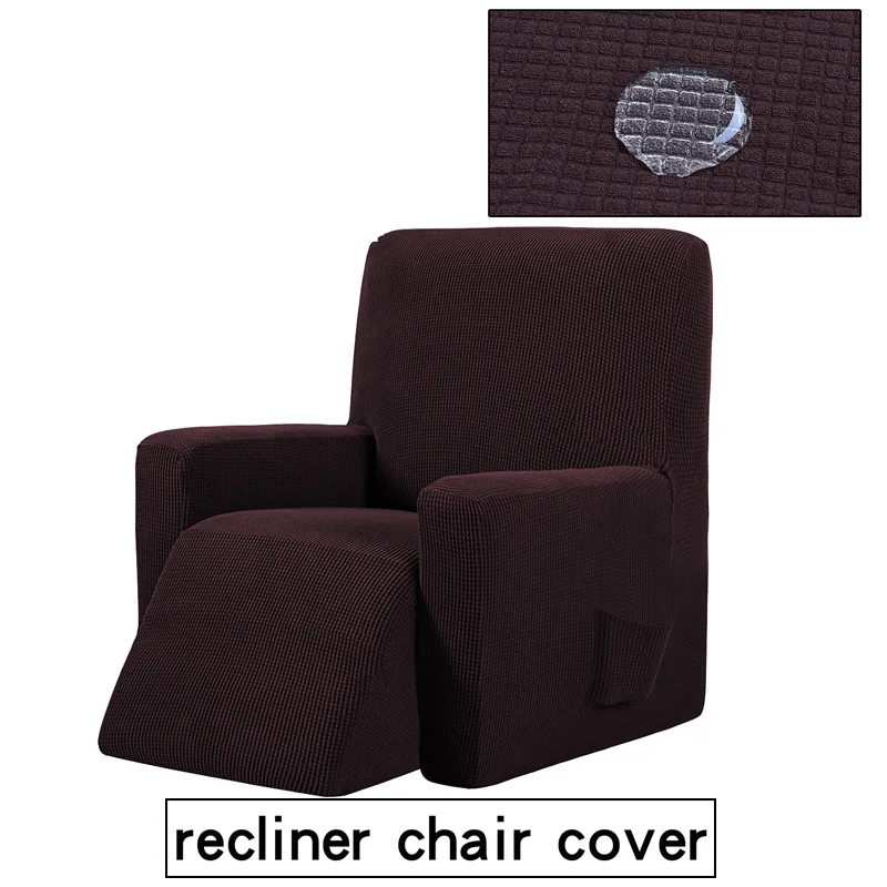 All-inclusive Stretch Recliner Chair Functional Chair Cover Waterproof Anti-skid Couch Slipcover Washable Furniture Protector 4