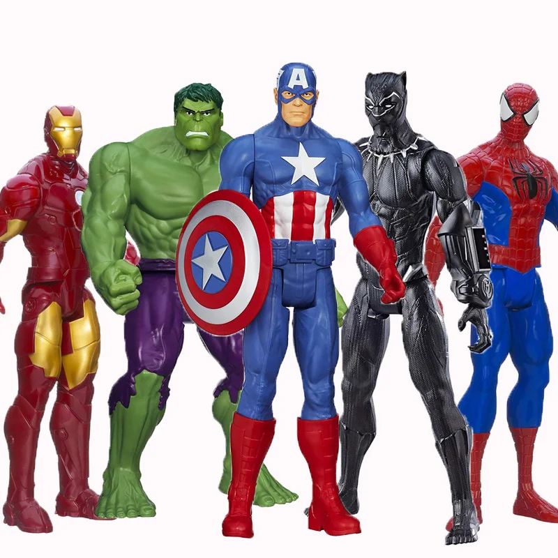 

Marvel Toys The Avengers Endgame 28cm Spiderman Hulk Iron Man Captain America Black panther Ronin Disney Action Figure Toy Dolls