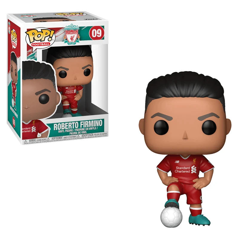 FUNKO POP football Stars robero Firmino Mohamed Salah Sadio Mane Romelu фигурки Куклы Игрушки Подарки на день рождения для детей