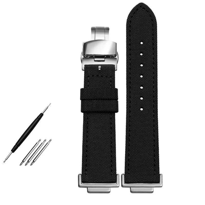 thumbnail image 1 of Correa de reloj de cuero de nailon modificada para Casio G-Shock GA-110/100/120/150 GD-100/110 DW5600 5610 Correa adaptadora de 16 mm, 1 of 5