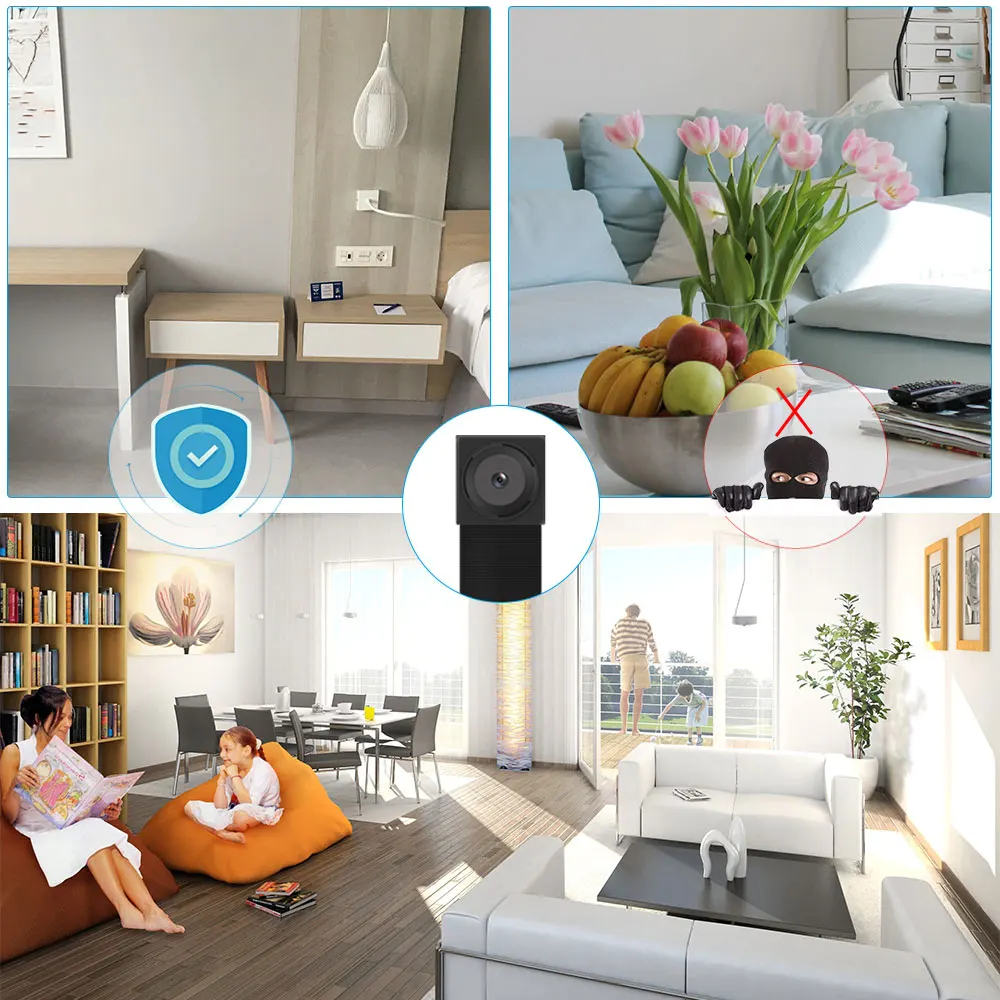 Новая беспроводная мини камера 1080P Wifi видеозапись сигнализация электронная