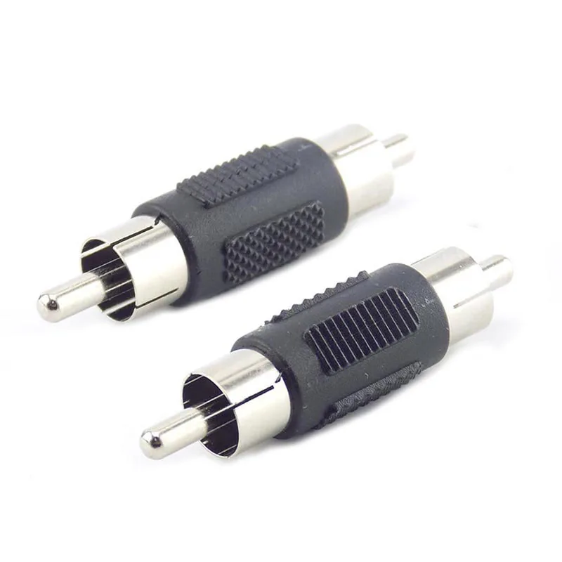 

2/5pcs RCA Male to Male Coupler Plug Adapter AV Cable Audio Video camera Plug Jack Connectors for Camera CCTV Accessories