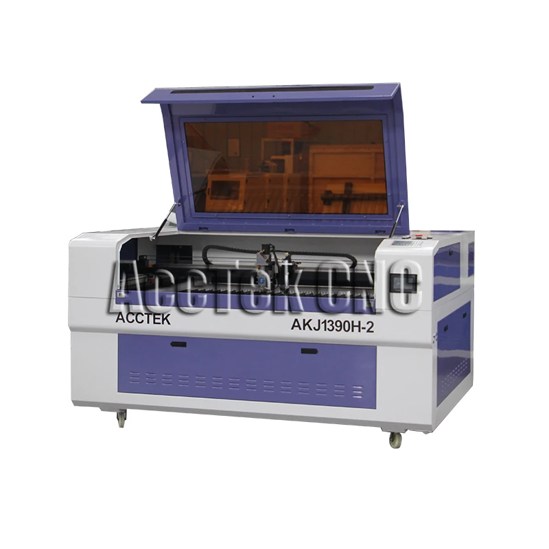 AccTek AKJ1390H-2 с ЧПУ лазерное стекло/дерево/машина для гравировки акрилом 1390 co2 лазерный резак
