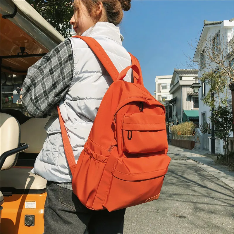 

2020 Big New Waterproof Nylon Backpack for Women Multi Pocket Travel Backpacks Female School Bag for Teenage Girls Book Mochilas