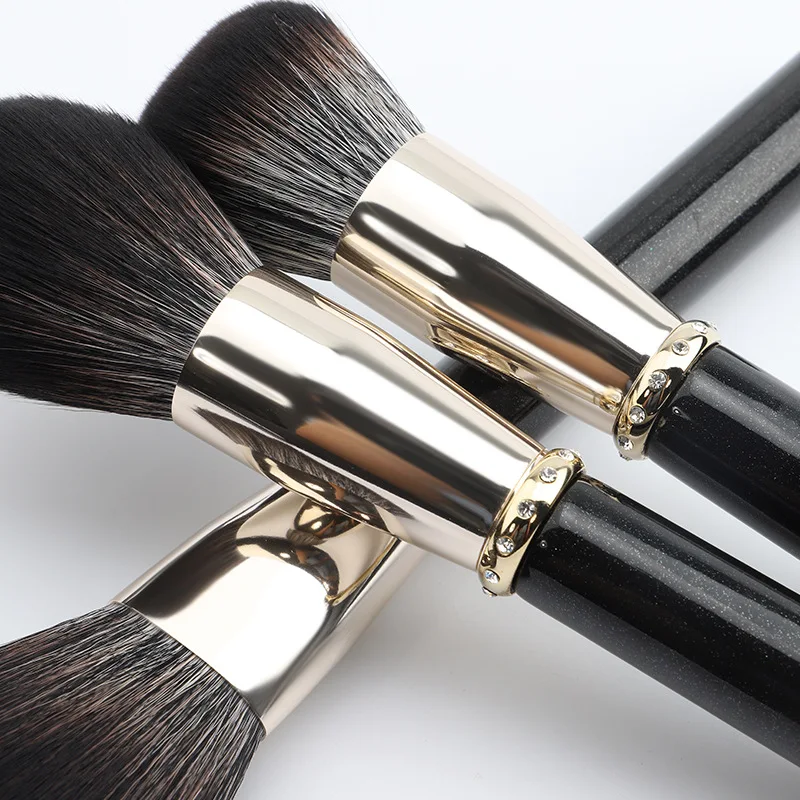 

Luxury Diamond Makeup Brushes Set 12pcs High Quality Glitter Rhinestones Powder Foundation Blusher Facial Eye Pincel Maquillaje