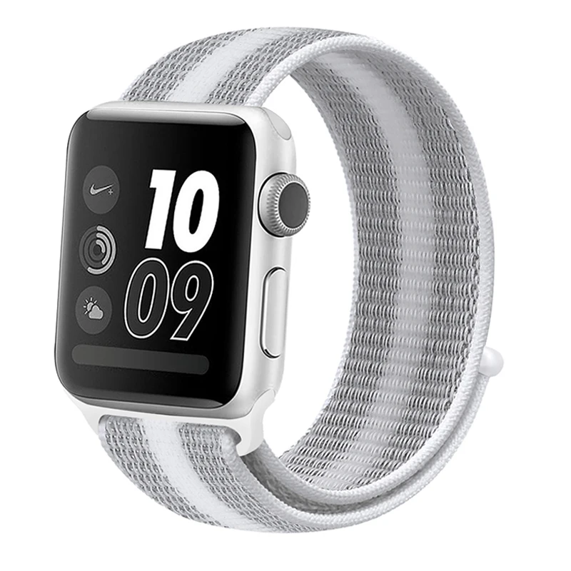 stripe 5 Нейлон Ремешок для наручных часов Apple Watch серии 3/2/1 38 мм 42 мм мягкий нейлон дышащий сменный ремешок Спортивная петля для наручных часов iwatch серии 4 40 мм 44 мм - Цвет ремешка: stripe 5