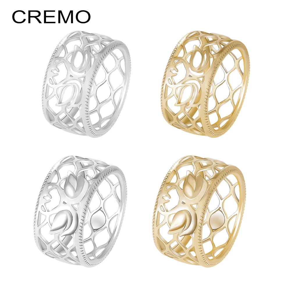 Женское кольцо Cremo Раф из сменной кожи с отверстиями элегантное украшение
