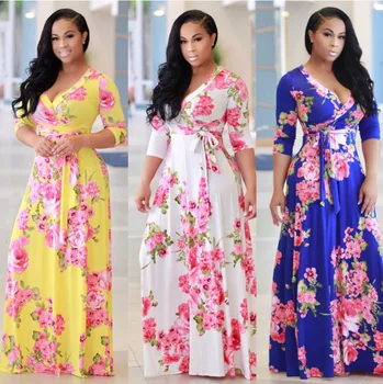 

clothing OWLPRINCESS 2020 Fashion Digital Printed V-neck Big Swim Dress