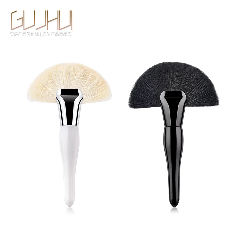 

Single Large Fan Cosmetic Tool Paint Pregnant Belly White/Black High-end GUJHUI