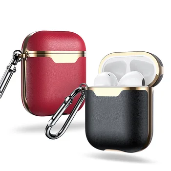 

Leather Case For Airpods 2 For Appl e Air Pods Case Cover Bluetooth Earphone Skin Protective Cases for Headphones Accessories