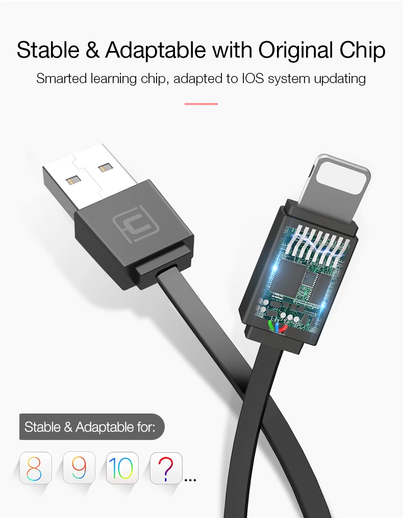 KAFELE 1 м usb зарядный кабель для ios Выдвижной Мини Круглый Портативный USB кабель для iPhone 11 Pro X Xr Xs Max провод для быстрого заряда