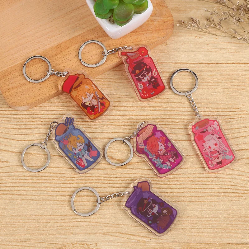 

Anime Toilet-Bound Hanako-kun Keychain Earthbound Boy Hanako Ningning Huazijun Wholesale Creative Keyring Pendant For Bag