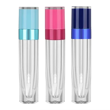 

5 Pcs 8ml Refillable Lipgloss Tubes Vials Empty Lip Gloss Bottle DIY Clear Lip Balm Container With Rubber Stopper Women Girls