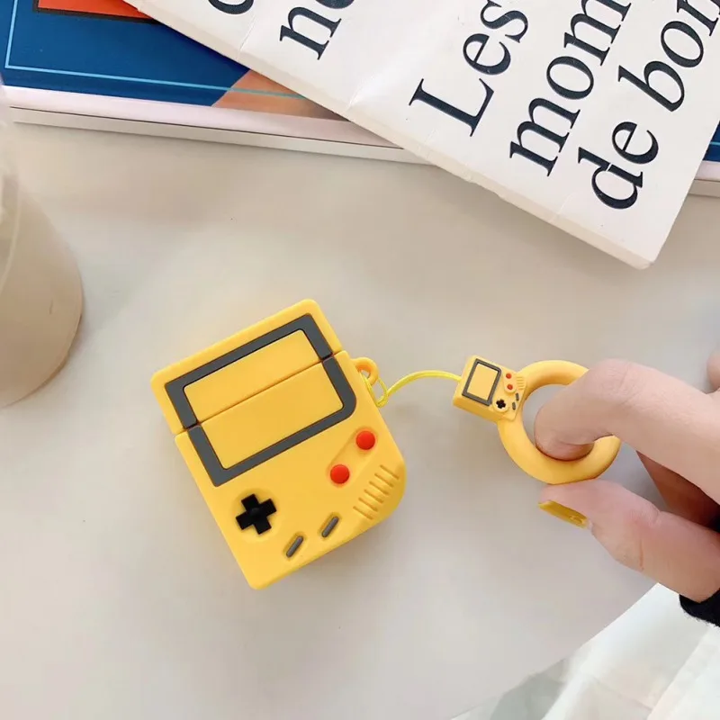 Роскошные Милые 3D gameboy Силиконовые серьги Bluetooth беспроводные наушники чехол для Apple AirPods 1 2 сумка для наушников