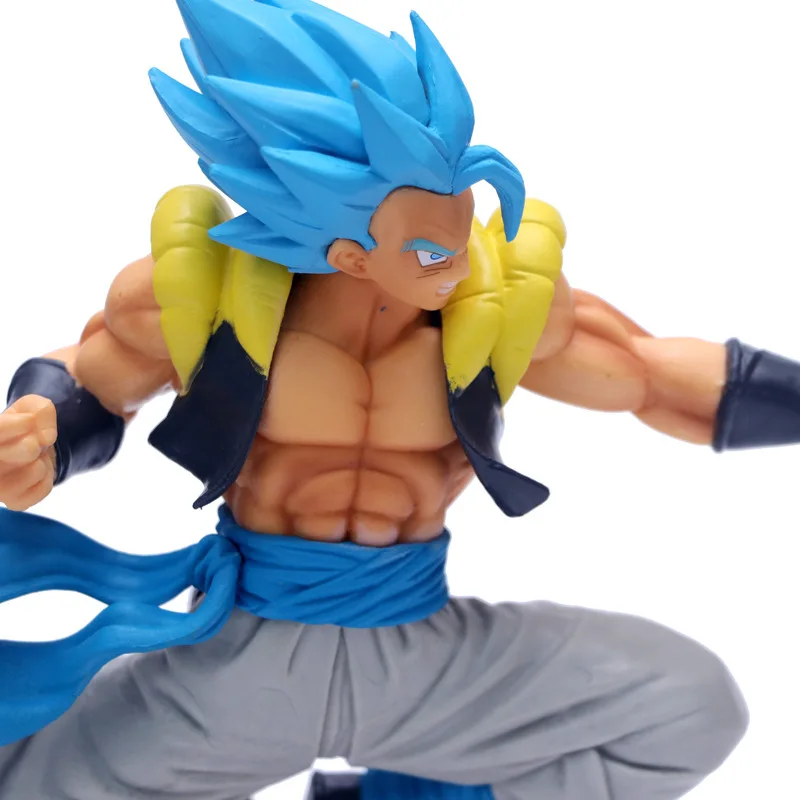 Аниме Рисунок 22 см Dragon Ball Z Broly Супер Saiyan бог синий Gogeta pvc рисунок с рисунками из комикса «Жемчуг дракона», Gogeta Коллекционная модель игрушки