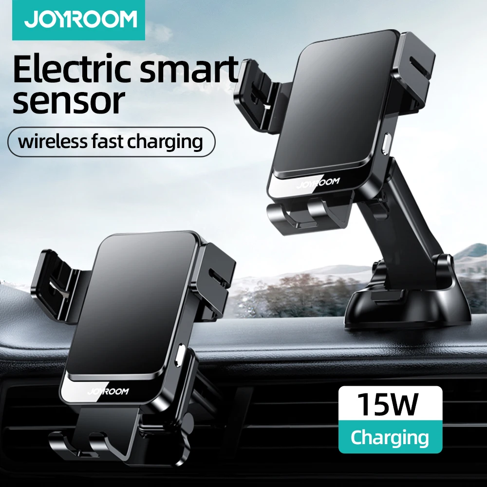 Joyroom Car Phone Holder Wirelss Charger Stand Air Vent Stand Strong Sucker Mount Universal Support For Phone in Car Phone Acces