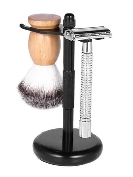 

Chrome Razor and Brush Stand - The Best Safety Razor Stand. This Will Prolong The Life of Your Shaving Brush