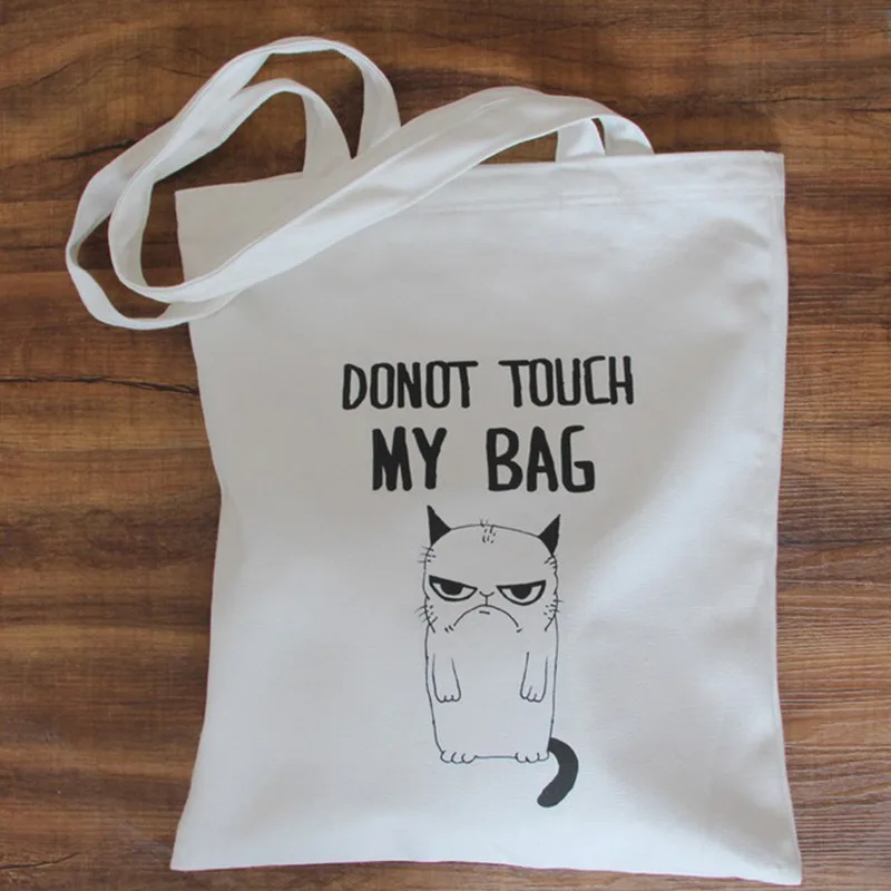 

Micro for Manufacturers Direct Selling Don't Touch Me Lettered Figure Canvas Bag Retro Hand Cross-body Bag Men And Women Eco-fri