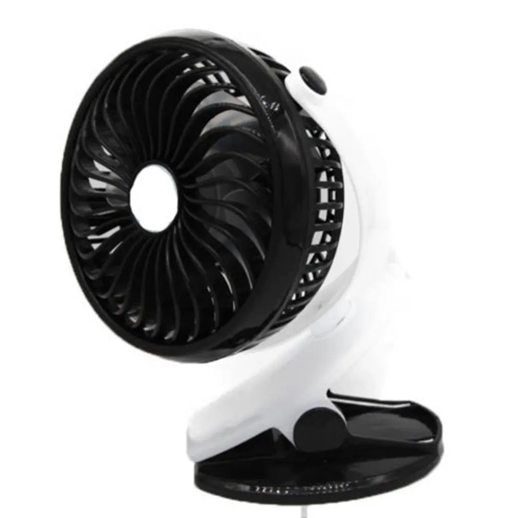 

Snowflake Mini Summer Desktop With Dual-Use Stroller Clip Fan Mini Usb Charging 360 Degree Clip Fan Gift