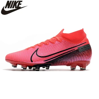 

Nike Superfly 7 Elite SE AG Flyknit 360 Mercurial Superfly Electroplated High Knitting Soccer Shoes Sneakers Men Football Boots