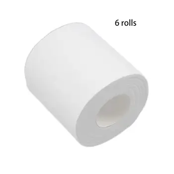 

6 Rolls Family Toilet Paper Ultra Soft Wood Pulp 3-Ply Thickened Bath Tissue