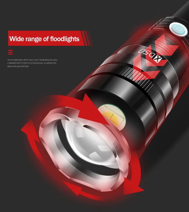 Z40YC50 супер мощный светодиодный фонарь XHP70 XHP50 тактический фонарь USB Перезаряжаемый водонепроницаемый фонарь ультра яркий фонарь для кемпинга