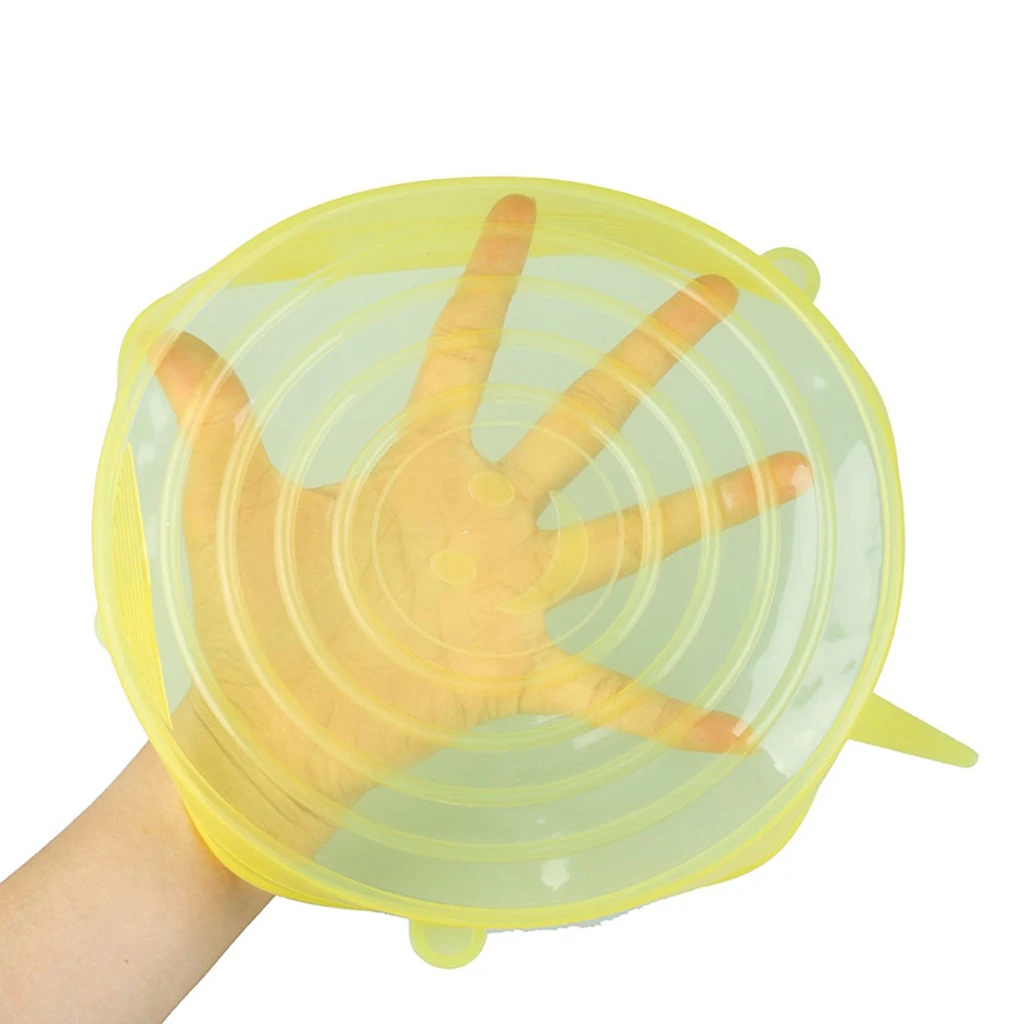 Silicone Stretch Lids Reusable Durable and Expandable to Fit Various Sizes and Shapes of Containers for Keeping Food Fresh