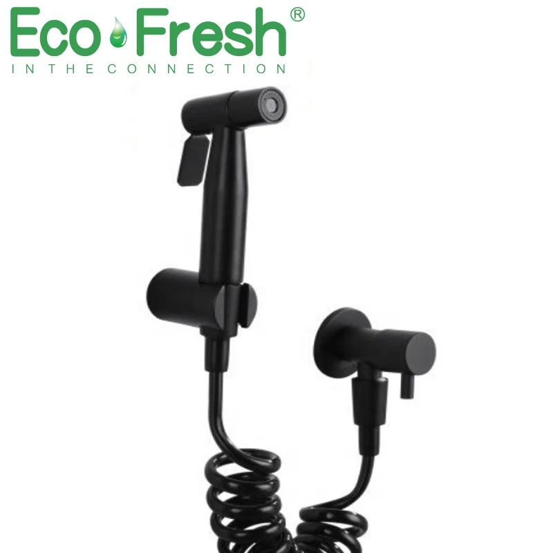 Ecofresh Bidets черный смеситель для ванной комнаты Биде Туалет холодной воды